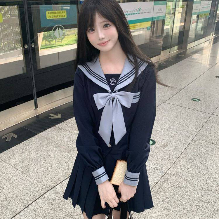 神月社原创jk水手服制服套装收腰