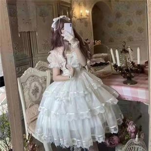 lolita轻花嫁迪士尼在逃公主可爱甜美法式优雅华丽洛丽塔连衣裙