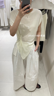 6377 夏上新 圆领简约纯色针织衫 ZHAO YAN DECEMBER