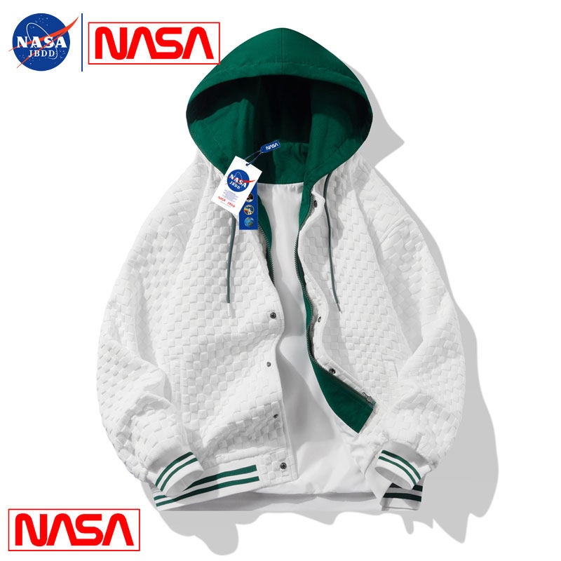 nasa官网联名国潮连帽外套男春秋季青年情侣潮流休闲夹克ins衣服