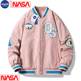 夹克男装 卫衣外穿上衣服 NASA联名潮牌情侣棒球领外套男春秋新款