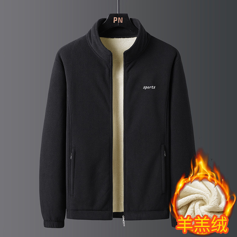 [TMALL PREFERRED] LAMBSWOOL POLAR FLEECE JACKET 남성 겨울 야외 레저 두꺼운 양털 재킷