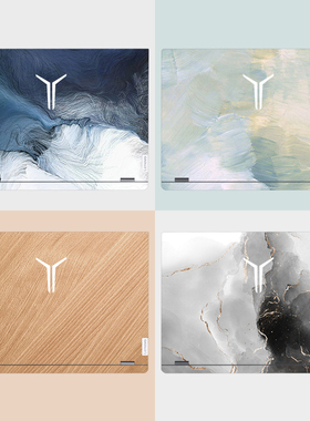 笔记本贴膜适用2023款联想拯救者Y9000PIRX8 R9000X小新16Pro14Air15.6寸Y7000P R7000 R720纹理水彩电脑贴纸