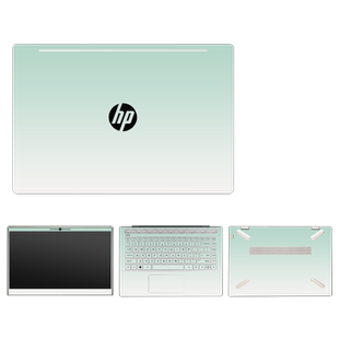 渐变纯色笔记本贴膜适用惠普星14Pro星13Air星15青春版14S 15EG 15SER 14CE 14SFR 14DV电脑外壳键盘保护贴纸