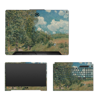 精选油画电脑贴纸适用华硕