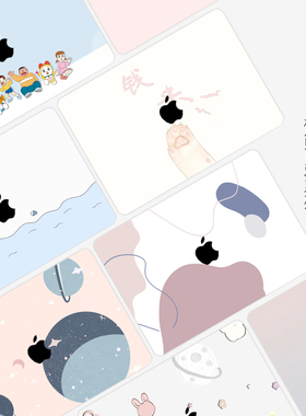 极简可爱笔记本贴膜适用苹果M1MacBook Air13M2Pro13A2338 2337 2289 2179 2251 2141 1466 1932电脑键盘贴纸