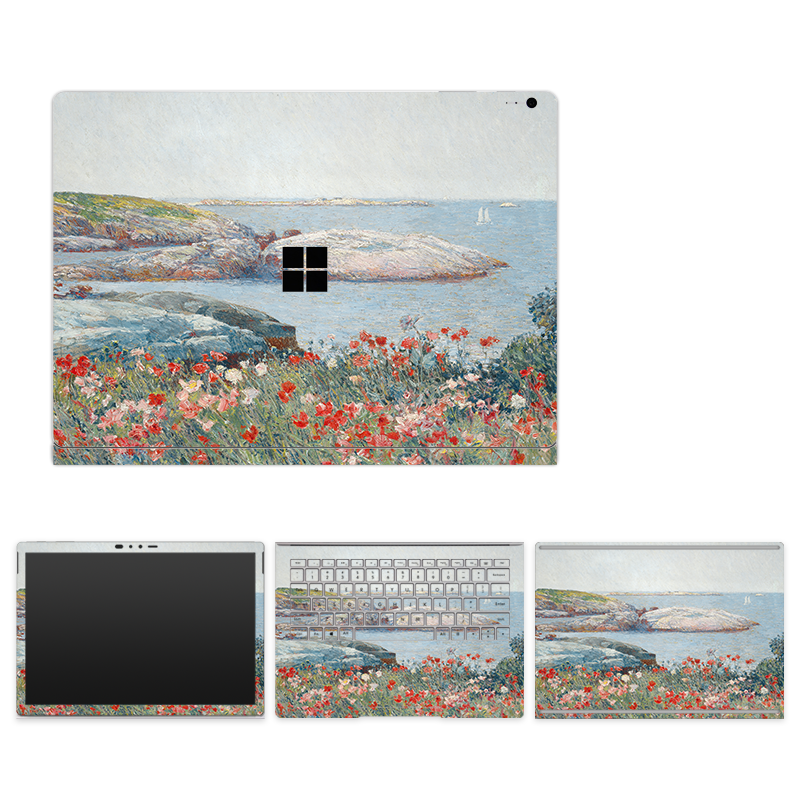 世界名画梵高莫奈风景油画笔记本贴膜适用微软surfacebook2 15寸LAPTOP GO pro x 3 4 5 6 7电脑外壳保护贴纸