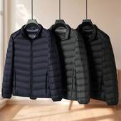 新款 男装 立领羽绒服002 冬季 冰 松紧包边基础不过时款