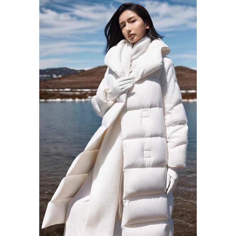 95绒长款羽绒服鹅绒服