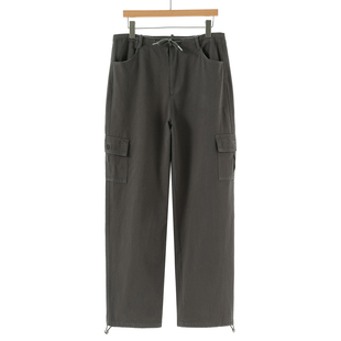 专柜469【兰】秋季 美式系带阔腿裤运动束脚工装裤009