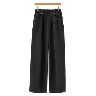 005 含再生纤维素纤维松紧牛仔宽脚裤 秋季 新款 专柜799 女装