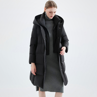 专柜2899【弟】25冬装 双系绳收腰假两件210G加厚羽绒服003