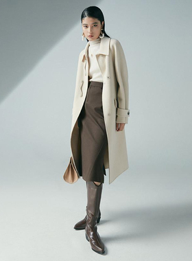 专柜499【HO】冬装 高腰厚款纯色A字版半身鱼尾裙113