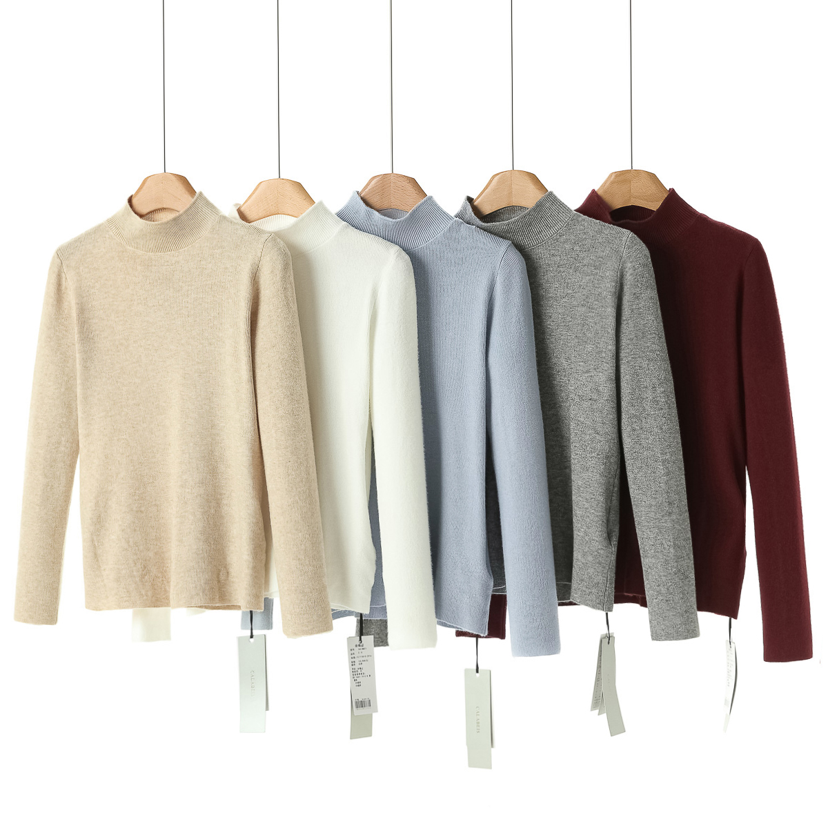 专柜459 55%锦纶【卡拉】冬装 半高领5色可挑选打底针织毛衣821