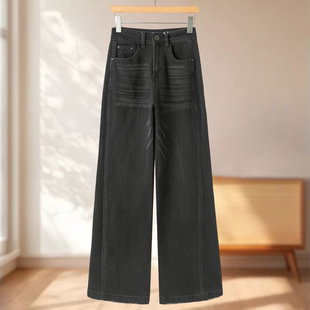 御姐气场宽脚拖地牛仔阔腿裤 冬装 662 兰 专柜439