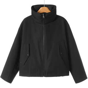 圣 女装 立领宽松轻便保暖两面穿短羽绒服032 新款 冬季 鹅绒服