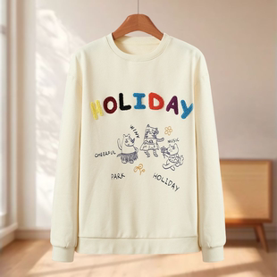 彩色字母拼接罗纹摆加绒卫衣831 冬装 专柜549 木X