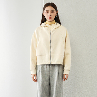 外套562 连帽拉链再生纤维素休闲短款 秋季 新款 专柜539 女装 兰
