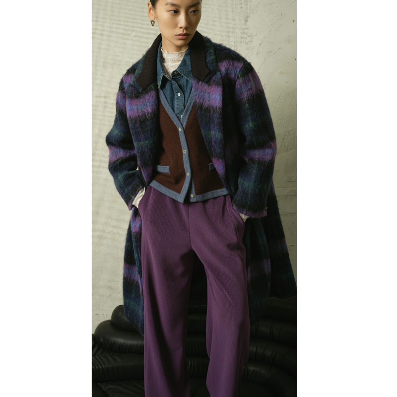 专柜599【木X】冬装 松紧高腰宽脚裤垂感直筒裤627