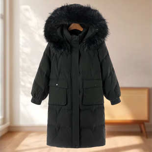 拆卸貉子毛领连帽面包羽绒服265 冬装 专柜2589