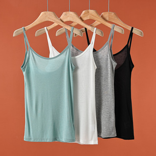 209 舒适好穿搭U领纯色吊带小衫 夏季 新款 92%天丝 女装