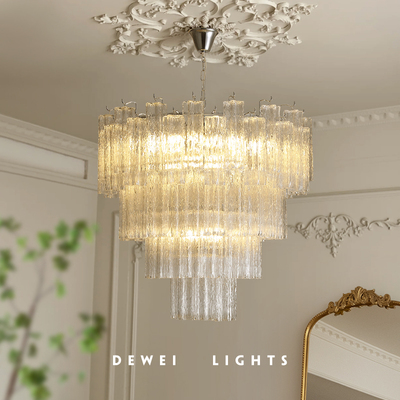 客厅卧室餐厅法式中古玻璃吊灯