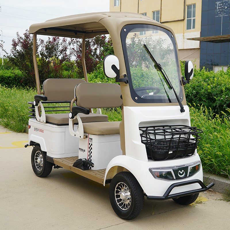 小巴士电b动四轮车A9老头乐新能源四轮电动车老年代步车接送孩子A