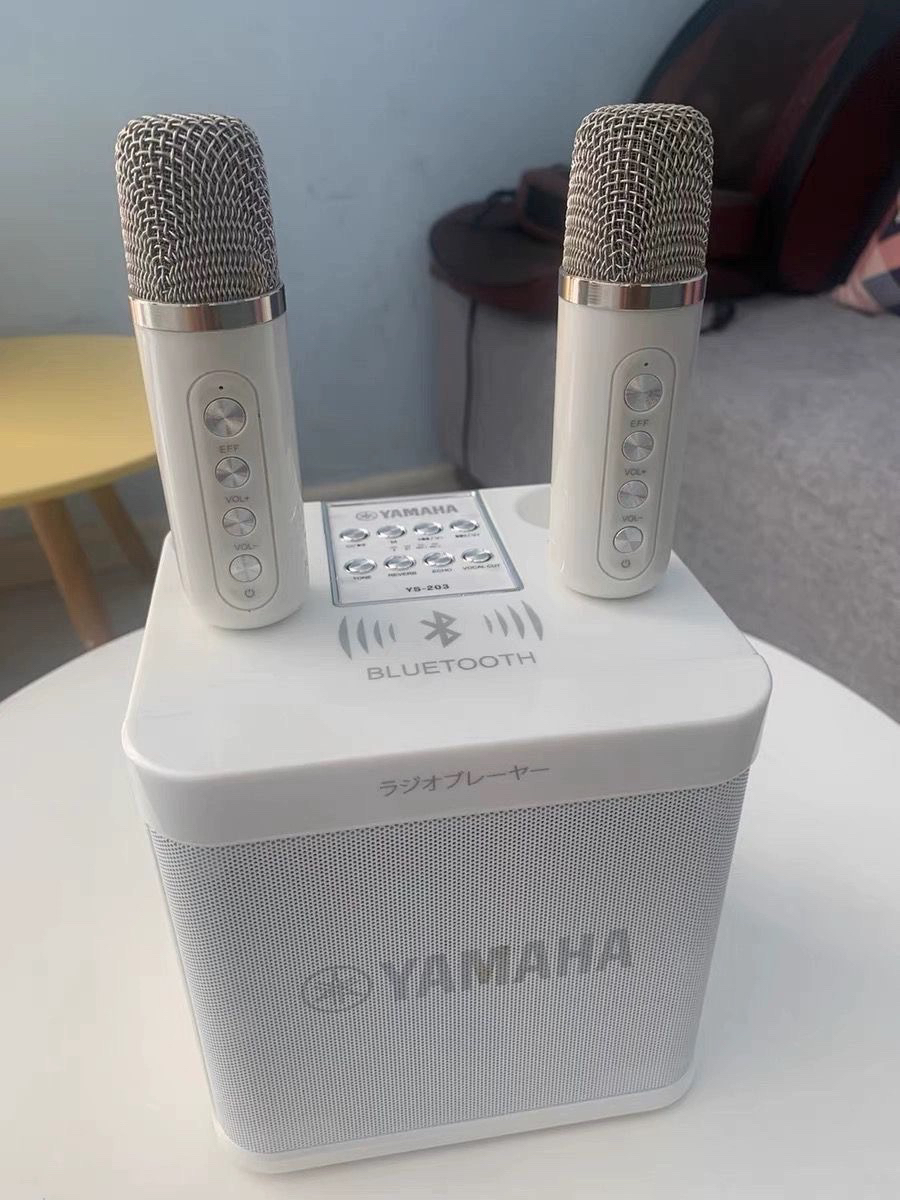 YAMAHA雅马哈K歌音响家用无线麦克风户外唱歌小型家庭KTV蓝牙音箱