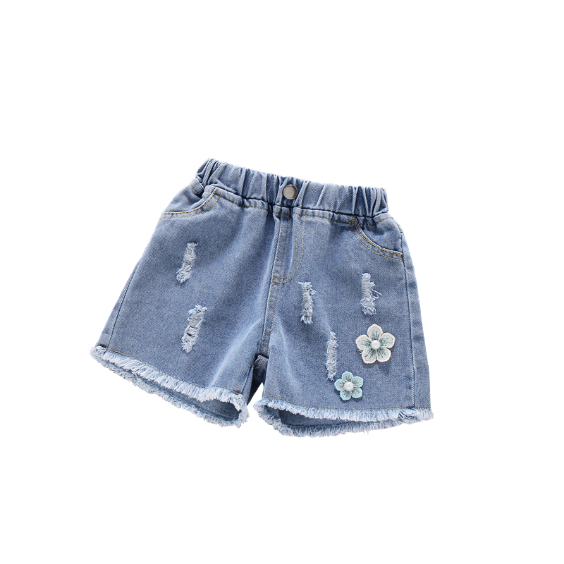 女童牛仔短裤夏装2025新款洋气