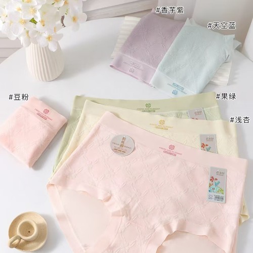 透气无痕全棉高腰舒适女士内裤