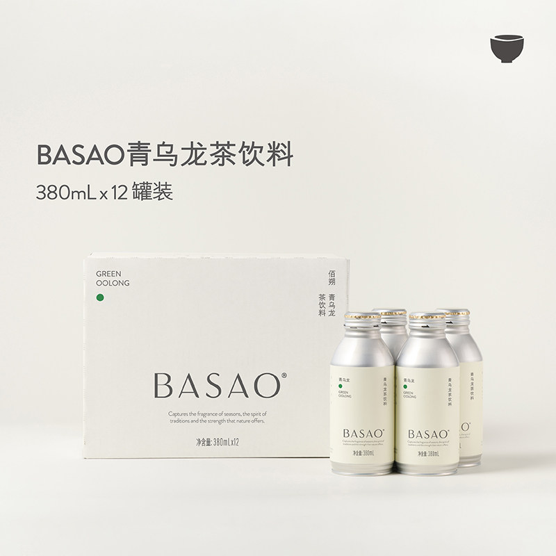 BASAO 佰朔 茶饮料青乌龙无糖0糖0脂0卡饮品380mI*12罐整箱实拍图 商品