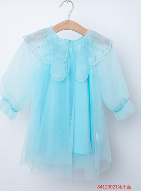 babe buddie【童趣派对】春秋款女童网纱长袖连衣裙84120021
