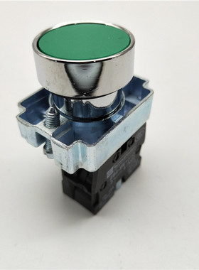 银点22MM孔径XB2-BA31自动复位按钮开关ZB2-BE101C一常开绿色