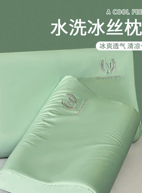 冰丝宝宝乳胶枕头套一对装30x50夏季儿童记忆枕枕套40cmx60cm单个