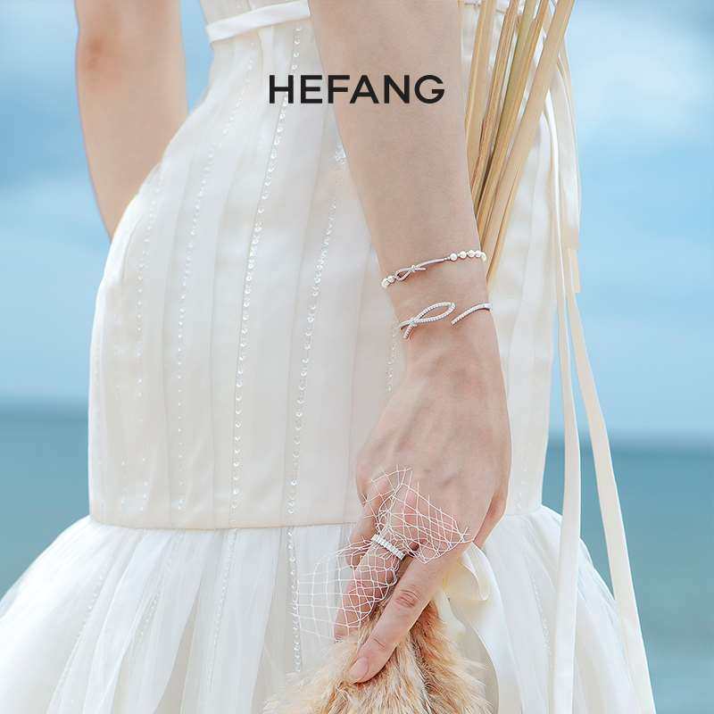 hefang何方优雅丝带手链小众设计手环手镯手串女礼物