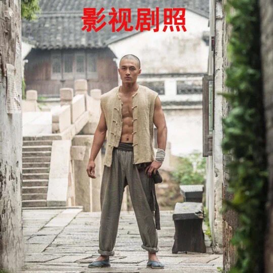 民国男士棉麻八路服装群演古装