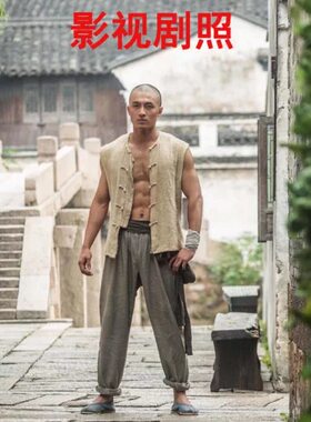 民国男士棉麻八路服装群演古装