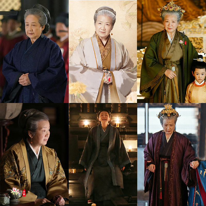 影视古装嘉南传同款老太太汉服夫人少奶奶写真服舞台服话剧演出服