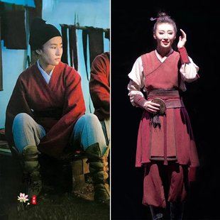 影视古装花木兰同款古装汉服侠女服侠客女汉服舞台话剧表演演出服