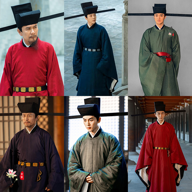 影视古装陈晓同款男汉服宋朝男士大臣服朝服官服书生文官装演出服