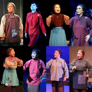 影视古装晚清民国老太太舞台话剧服老百姓佣人农民村姑棉麻群演服