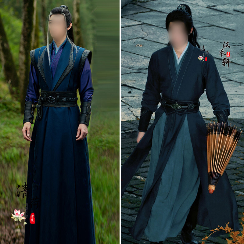 影视古装宋朝男士武侠侠客服男侠剑客大侠服江湖大侠服公子演出服