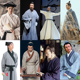 唐朝宋朝八大家诗人服装 李白汉服男杜甫古装 男棉麻话剧演出书生服