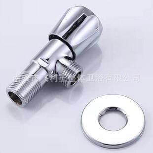厂家直销黄铜三角阀热水器冷热水止水阀一进二出马桶热水器八字阀
