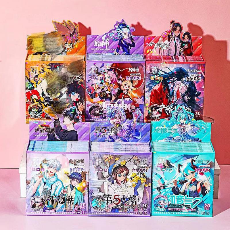 动漫周边色纸镭射双闪小方卡第五人格初音生日礼物卡片摆件