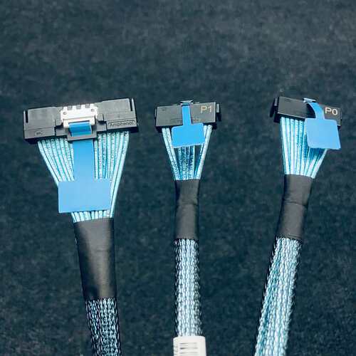 议价安费诺AMPHENOL MCIO 16X转2*MCIO 8X 5.0转接线