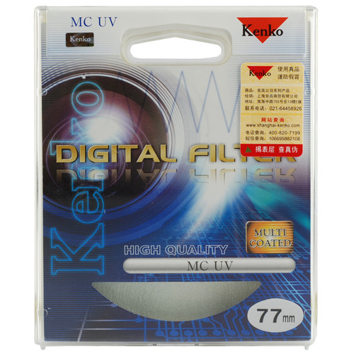 肯高MC UV镜77mm适用于佳能 4-105 24-70 17-40单反相机镜头滤镜