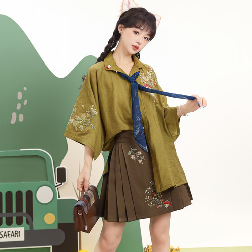 素羽华裳改良明制马面裙汉服女夏