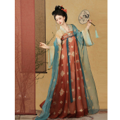 素羽华裳芳华国色 春夏装 原创汉服女唐制复原风齐胸衫 裙2025新款