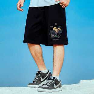 男加肥加大码 宽松潮流百搭五分裤 胖子夏季 休闲外穿韩版 男 薄款 短裤